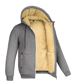 Fleecejacke Herren Komplett Gefüttert Mit Kapuze | Winter