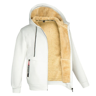 Fleecejacke Herren Komplett Gefüttert Mit Kapuze | Winter