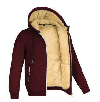 Fleecejacke Herren Komplett Gefüttert Mit Kapuze | Winter