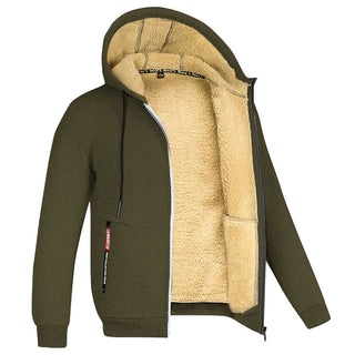 Fleecejacke Herren Komplett Gefüttert Mit Kapuze | Winter