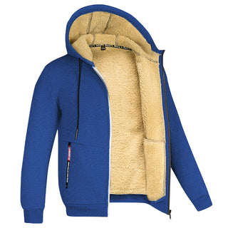 Fleecejacke Herren Komplett Gefüttert Mit Kapuze | Winter