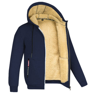 Fleecejacke Herren Komplett Gefüttert Mit Kapuze | Winter