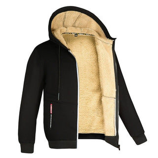 Fleecejacke Herren Komplett Gefüttert Mit Kapuze | Winter