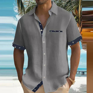 Grayson | Herren Kurzarm Sommerhemd mit Print
