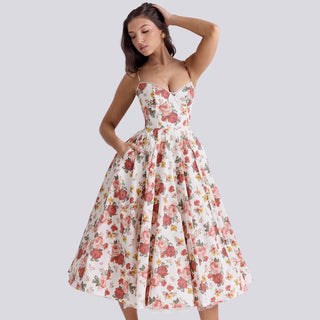 Hannelore | Damen Abend Cocktailkleid | Midi
