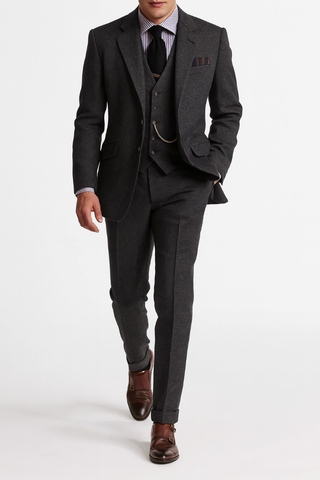 Herren Anzug Dreiteilig Klassisch Mit Weste