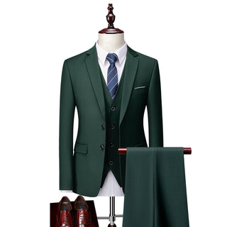 Herren Anzug Dreiteilig Mit Weste & Hose