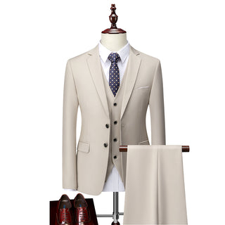 Herren Anzug Dreiteilig Mit Weste & Hose