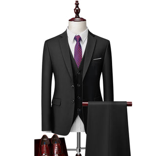 Herren Anzug Dreiteilig Mit Weste & Hose