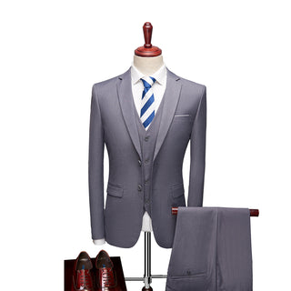 Herren Anzug Dreiteilig Mit Weste & Hose