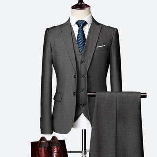 Herren Anzug Dreiteilig Mit Weste & Hose