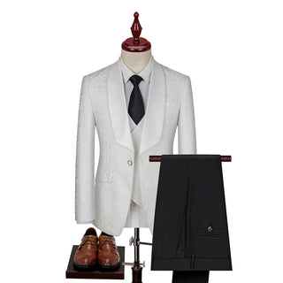 Herren Anzug Mit Muster & Schalkragen