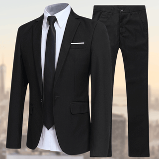 Herren Anzug Mit Slim Fit & Einreiher Design