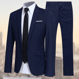 Herren Anzug Mit Slim Fit & Einreiher Design