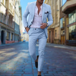 Herren Anzug Slim Fit Mit Hose & Sakko