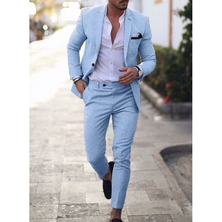 Herren Anzug Slim Fit Mit Sakko & Hose