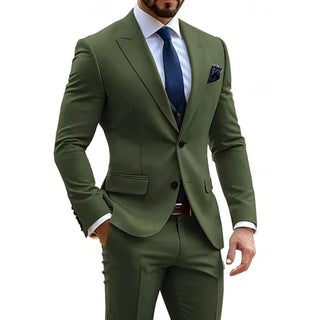 Herren Anzug Slim Fit zweiteilig mit Sakko