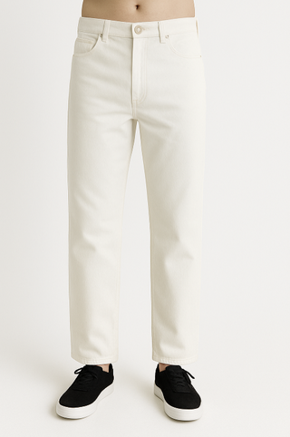 Herren Baggy Jeans Mit Faded Denim & Weit