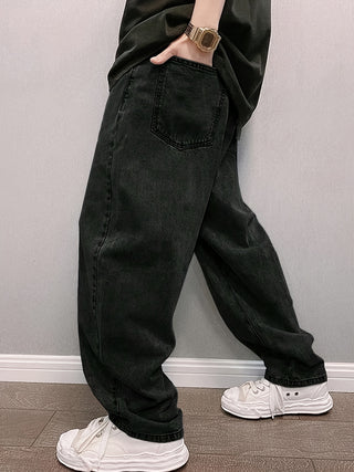 Herren Baggy Jeans Mit Stonewash & Locker