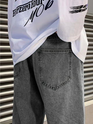 Herren Baggy Jeans in Grau mit Extraweitem Bein