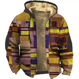 Herren Fleecejacke Mit Farbblock-Design | Winter
