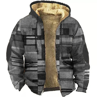 Herren Fleecejacke Mit Farbblock-Design | Winter