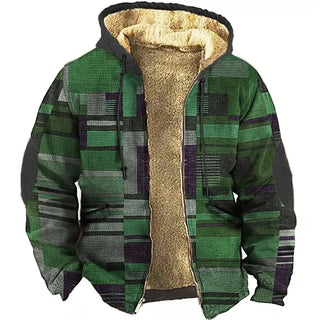 Herren Fleecejacke Mit Farbblock-Design | Winter