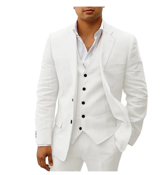 Herren Hochzeits Anzug Mit Weste & Slim Fit