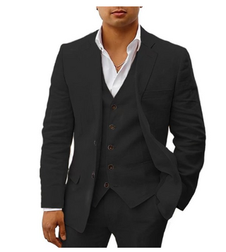 Herren Hochzeits Anzug Mit Weste & Slim Fit