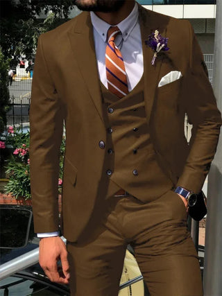 Herren Hochzeits Anzug Slim Fit Mit Weste