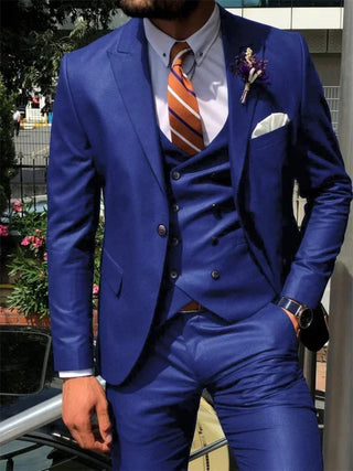 Herren Hochzeits Anzug Slim Fit Mit Weste
