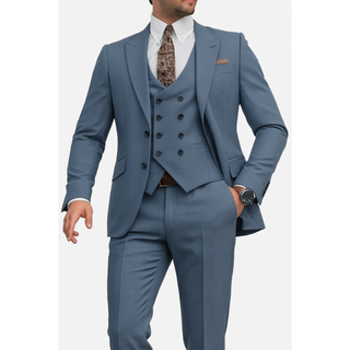 Herren Hochzeits Anzug Slim Fit Mit Weste