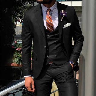Herren Hochzeits Anzug Slim Fit Mit Weste