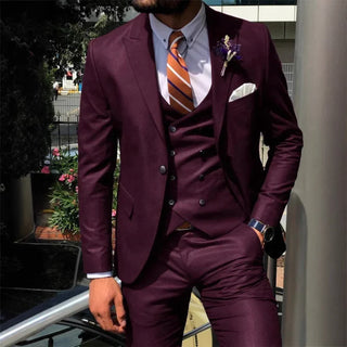 Herren Hochzeits Anzug Slim Fit Mit Weste