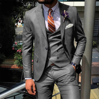Herren Hochzeits Anzug Slim Fit Mit Weste