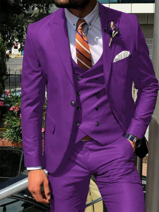 Herren Hochzeits Anzug Slim Fit Mit Weste