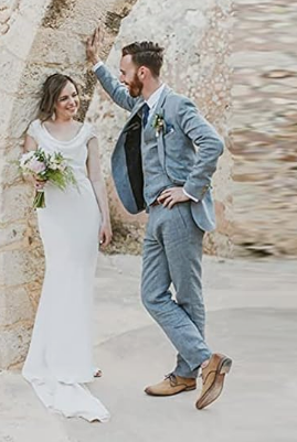 Herren Hochzeitsanzug Mit Weste & Hose