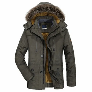 Herren Parka Mit Fellkapuze | Winter