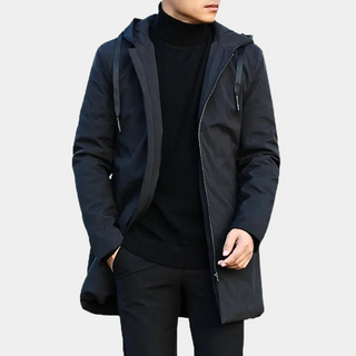 Herren Regenjacke Lang Wattiert | Übergangs