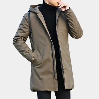 Herren Regenjacke Lang Wattiert | Übergangs