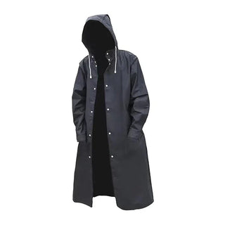 Herren Regenjacke Mit Druckknöpfen | Lang
