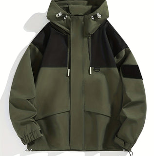 Herren Regenjacke Mit Kontrastdetails | Winter
