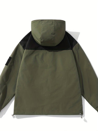 Herren Regenjacke Mit Kontrastdetails | Winter