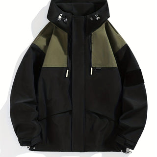 Herren Regenjacke Mit Kontrastdetails | Winter