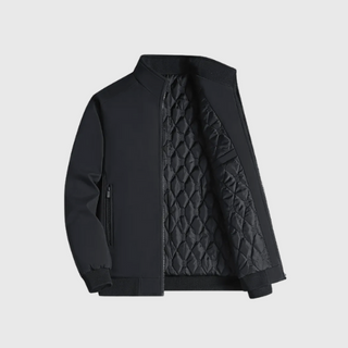 Herren Steppjacke Mit Knopfleiste | Übergangs