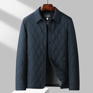 Herren Steppjacke Mit Knopfleiste | Übergangs