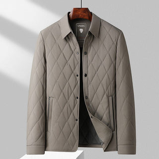 Herren Steppjacke Mit Knopfleiste | Übergangs