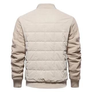 Herren Steppjacke Mit Kontrastärmeln | Übergangs