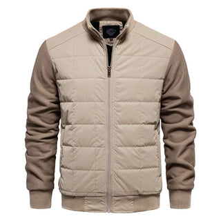 Herren Steppjacke Mit Kontrastärmeln | Übergangs