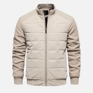 Herren Steppjacke Mit Kontrastärmeln | Übergangs
